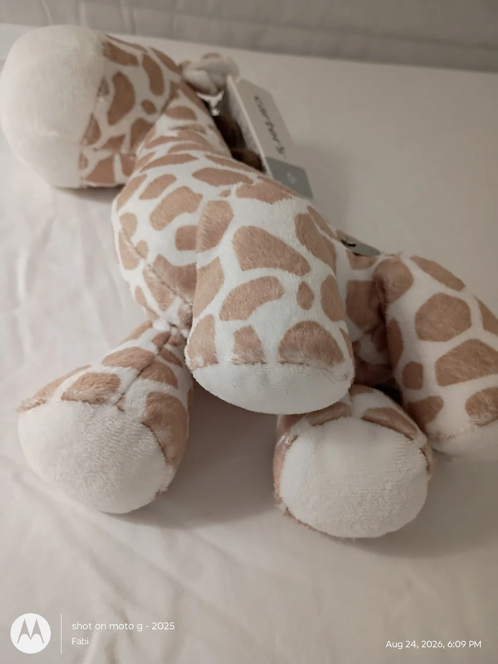 NWT Carters Giraffe Stuffed Plush Wind Up Music Brahms Lullaby 9